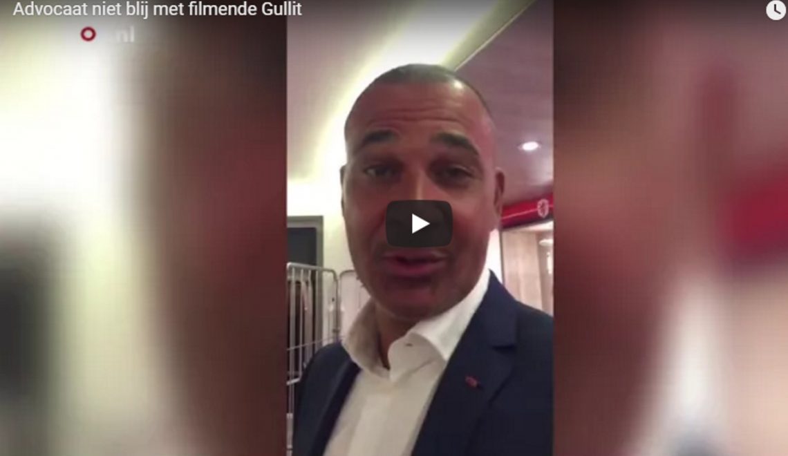 Advocaat niet blij met mobiel filmende Gullit. Video 0:26min.